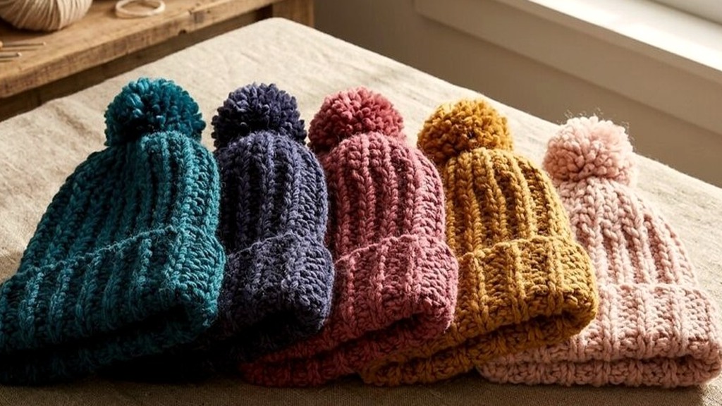 Everyday Brioche-Rib Family Hat Pattern (Top-Down Seamless Construction)
